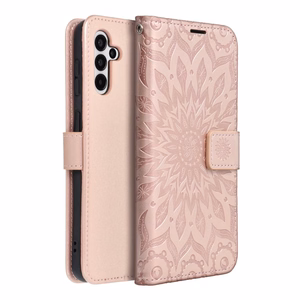 MEZZO Kirjasuojakuori Samsung A13 5G / A04S:lle mandala ruusukulta