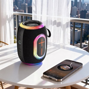 Dudao Y22 langaton kaiutin RGB-taustavalaistuksella Bluetooth 5.3 musta