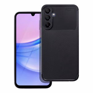 Suojakuori Samsung A15 5G / A15 4G:lle Carbon Premium musta