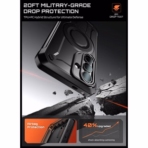 Supcase Unicorn Beetle Pro Mag MagSafe 2-Set Suojakuori Samsung Galaxy S26:lle - Musta