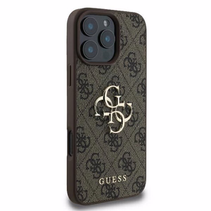 Guess 4G Big Logo kotelo iPhone 16 Pro Max - ruskea