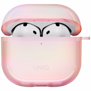 Uniq Iridescia AirPods 4 Hang Case - Holo Pink