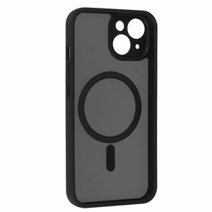 Täysin matta Mag -puhelinkuori iPhone 14 musta