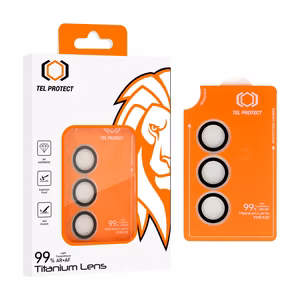 Karkaistu lasi Tel Protect Titanium Lens 99% AR kameralle Samsung Galaxy S25:lle läpinäkyvä (linssi 3 kpl)
