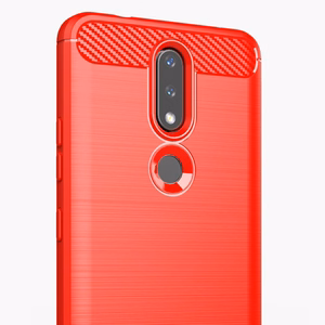 Carbon Case Joustava kansi TPU Asia Nokia 2.4 musta