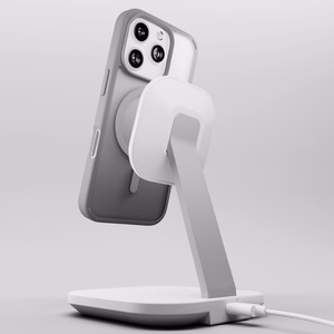 Puro Gradient MagSafe silikonisuoja iPhone 16 Pro - hopea