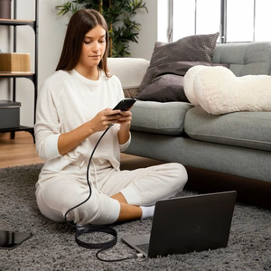 Tech-Protect UltraBoost Evo USB-C / USB-C PD -kaapeli 100W 5A 2 m - titaani