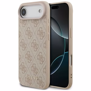 Guess Suojakuori iPhone 17 Air:lle GUHCP17MG4GFPI (PU 4G Classic) Vaaleanpunainen