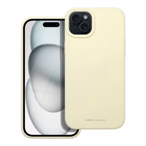ROAR Suojakuori CLOUD SKIN iPhone 15 Plus:lle vaaleankeltainen