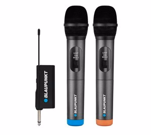 Kahden mikrofonin langaton järjestelmä Blaupunkt UHF WM60UDB