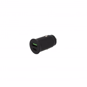 SEEK TOTI 30W Type-C + USB-A auton pikalaturi, musta