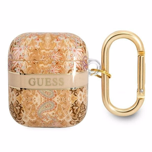 Guess GUA2HHFLD AirPods suojakuori kultainen/kultainen Paisley-hihnamallisto
