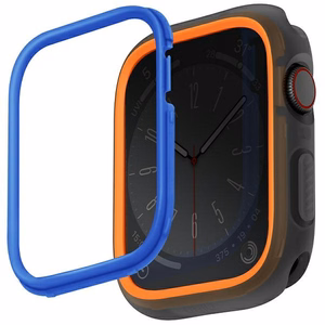 Uniq Moduo -suojakuori Apple Watch 45 / 44 mm - oranssi-sininen