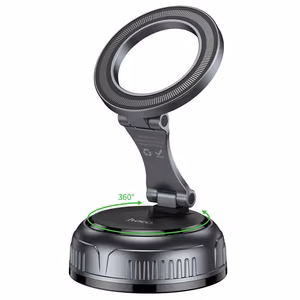 Car Holder Magnetic Hoco with adjustable suction cup H92 black metal gray