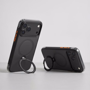 Tech-Protect MagAir Stand MagSafe CC  iPhone 18 Pro Max / 17 Pro Max kuori, mattamusta