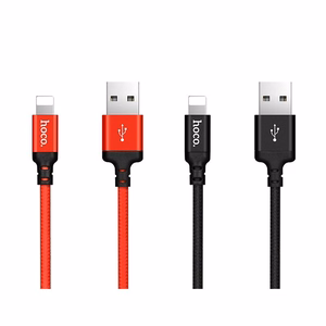 Hoco USB-A - Lightning -kaapeli 1 m 4 - musta/punainen