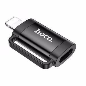 Adapteri Hoco (UA31B) Lightning - USB-C (OTG) musta