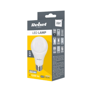 Rebel A60 E27 LED-lamppu, 12 W, 4000 K, 230 V