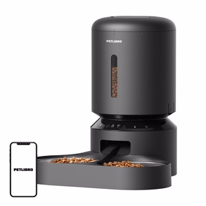 Petlibro Granary Wi-Fi pet feeder with double bowl, 5 L, Black