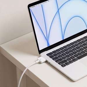 Tech-Protect MMC01 Ultraboost USB-C / MagSafe 3 140W 300cm kaapeli mallille MacBook, valkoinen