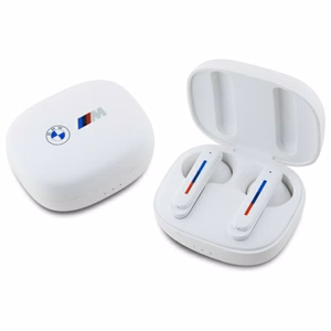 BMW Bluetooth kuulokkeet BMBEMIATP20LOH TWS + telakka-asema valkoinen/valkoinen Printed Logos
