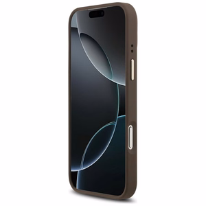 Guess 4G PU Classic Logo MagSafe -suojakuori iPhone 17 Pro Max - ruskea