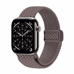 Crong Wave Band braided Apple Watch band, 44/45/46/49 mm, brown