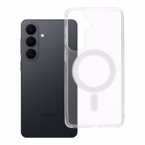 Suojakuori Samsung S26 PLUS:lle Clear Mag Cover (STR) yhteensopiva MagSafen kanssa läpinäkyvä