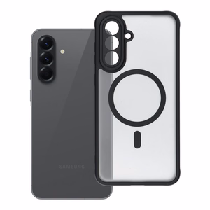 Suojakuori Samsung A56:lle Full Matte Mag Cover yhteensopiva MagSafe musta