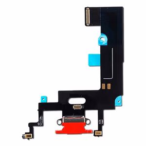 Flex iPhone XR latausliittimen mikrofonilla punainen alkuperäinen (käytetty Grade A)
