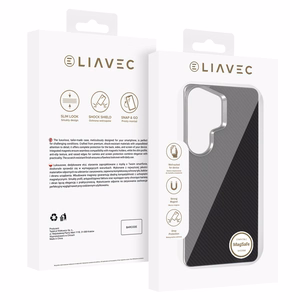 Liavec Carbon Layer Magsafe Aramid Fiber suojakuori Samsung Galaxy S26 Ultra musta