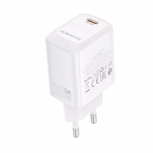 Borofone Wall charger BN26 Fuente - Type C - PD 20W white