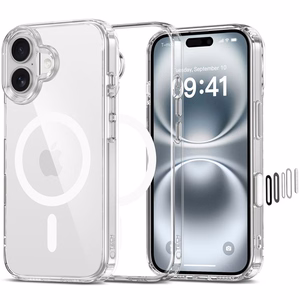 Tech-Protect Flexair Hybrid CC Magsafe iPhone 16 suojakuori - kirkas
