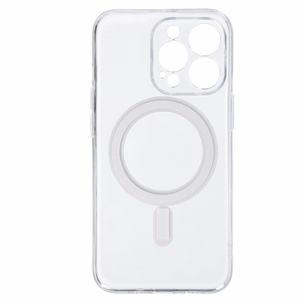 TEL PROTECT MagSilicone Suojakuori iPhone 13 Pro:lle läpinäkyvä
