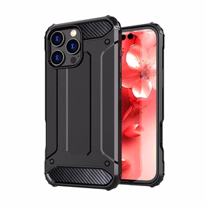 Hybrid Armor Suojakuori iPhone 16 Pro Max:lle - Musta