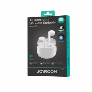 Joyroom JR-FB1 Funpods Bluetooth 6.0 In-Ear TWS Langattomat Kuulokkeet AI-toiminnoilla - Valkoinen