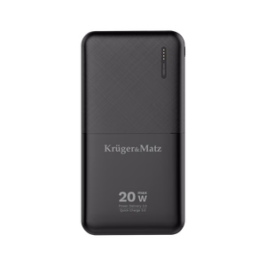 Kruger&Matz 10 000 mAh Li-pol -varavirtalähde QC- ja PD-toiminnoilla