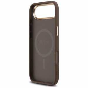 Guess 4G Triangle Logo MagSafe Suojakuori iPhone Airille - ruskea ja kultainen