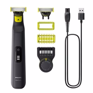 Philips OneBlade Pro 360 QP6542/15 – märkä- ja kuivakäyttöinen kasvo- ja vartalotrimmeri, käyttöaika 90 min, litiumioniakku, musta