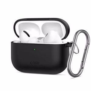 Tech-Protect Silikoninen Hook Suojakuori AirPods Pro 3 -lle - musta