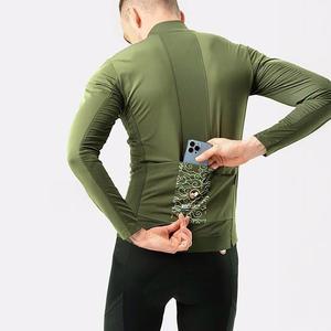 Rockbros TLWT001 ROAD TO SKY windproof insulated cycling jersey L - green