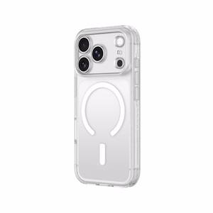 AmazingThing Titan Pro Lens suojakuori mallille iPhone 18 Pro, kameransuojuksella ja hihnakiinnikkeellä, MagSafe-yhteensopiva – väri: läpinäkyvä