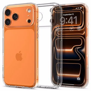 Spigen Ultra Hybrid Suojakuori iPhone 17 Pro:lle Crystal Clear