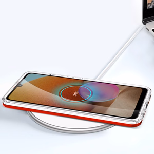 Kirkas 3in1 Asia Samsung Galaxy A72 4G kehys geelisuojus punainen