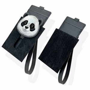 NIMMY 3in1-setti puhelinlaukku + Lompakko + GPS-suoja BIG EYED PET 2.0 Panda musta