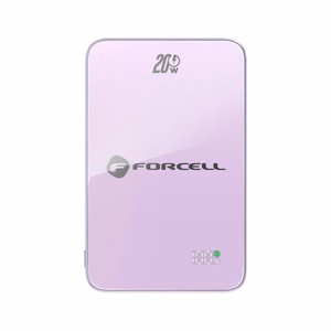 MagSafe-yhteensopiva varavirtalähde Forcell F-Energy SuperSlim F5K8 QC4.0 PD3.0 15W 5000 mAh violetti