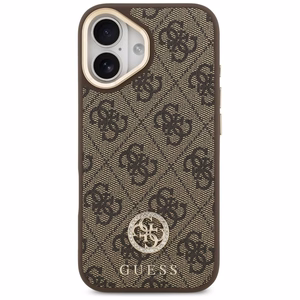 GUESS Suojakuori IPHONE 17 MagSafe GUHMP17SP4GRMDEW (PU W/ 4G Strass Logo) ruskea