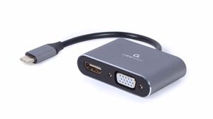 Cablexpert A-USB3C-HDMIVGA-01 USB-grafiikka-adapteri harmaa