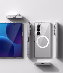Ringke Fusion Magnetic MagSafe -suojakuori Samsung Galaxy Z Fold 8 Ultralle, läpinäkyvä