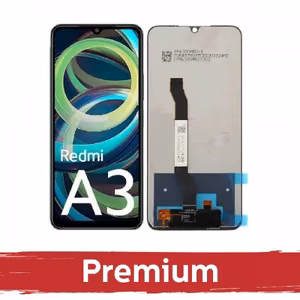 LCD display compatible with Xiaomi Redmi A3 black OEM